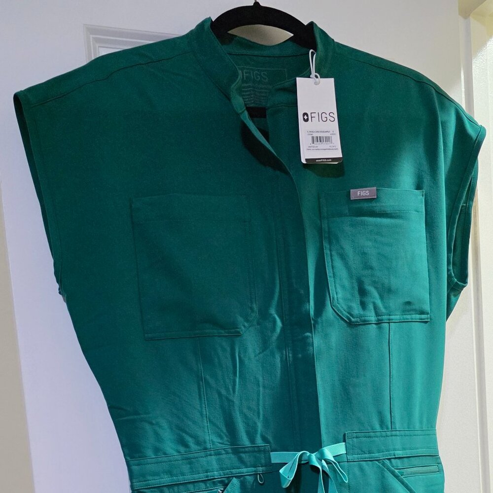 Figs Hunter Green Jumpsuit
